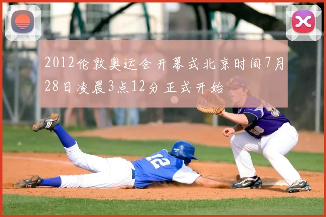 2012伦敦奥运会开幕式北京时间7月28日凌晨3点12分正式开始